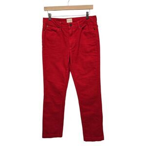 Simon Miller Women's Red Slim Straight Jeans Size 29